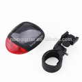 Solar energy rechargeable bicycle tail light with 3 modes for ultra bright LED